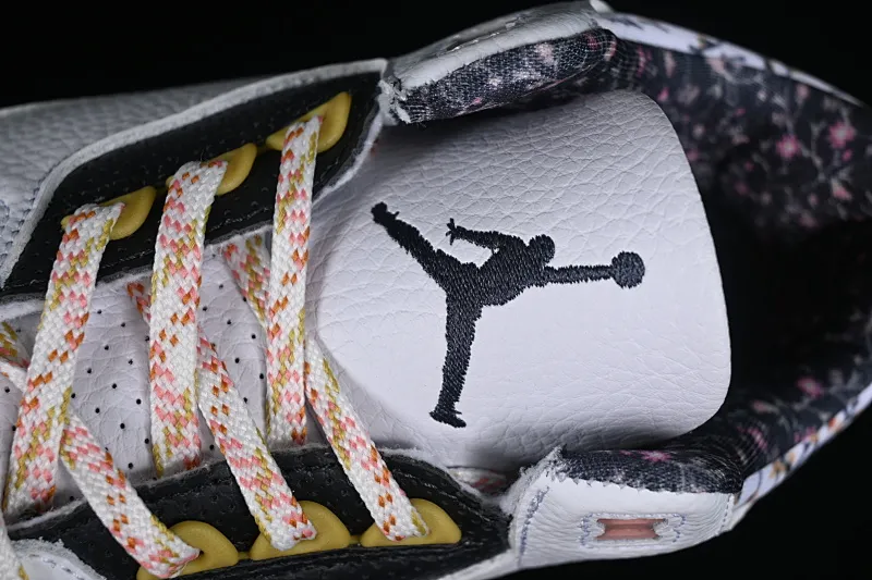 All categories Air Jordan Jordan series basketball shoes Air Jordan 3 cost-effective version Air Jordan 3 GS "Red Stardust" AJ3 Joe 3 new white pink flower 441140-100